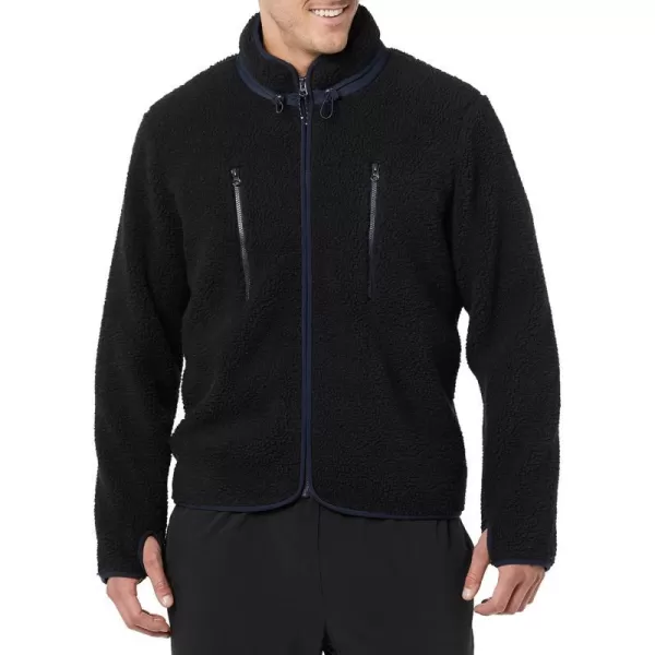 Amazon Essentials Mens Teddy Fleece FullZip JacketBlack