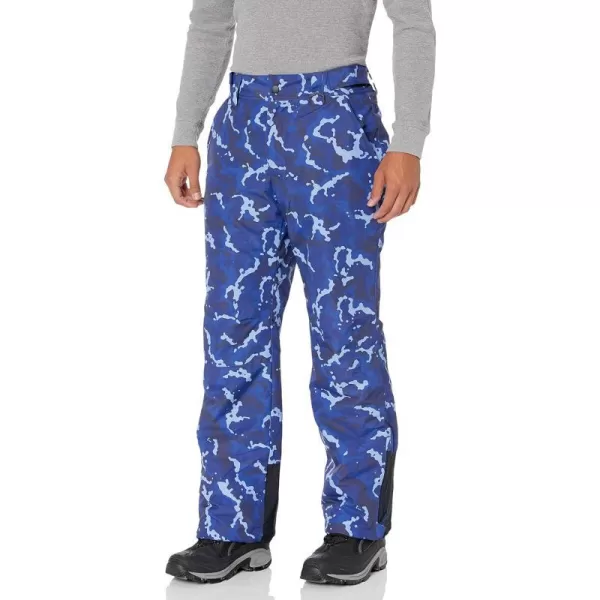 Amazon Essentials Mens WaterResistant Insulated Snow PantBlue Camo