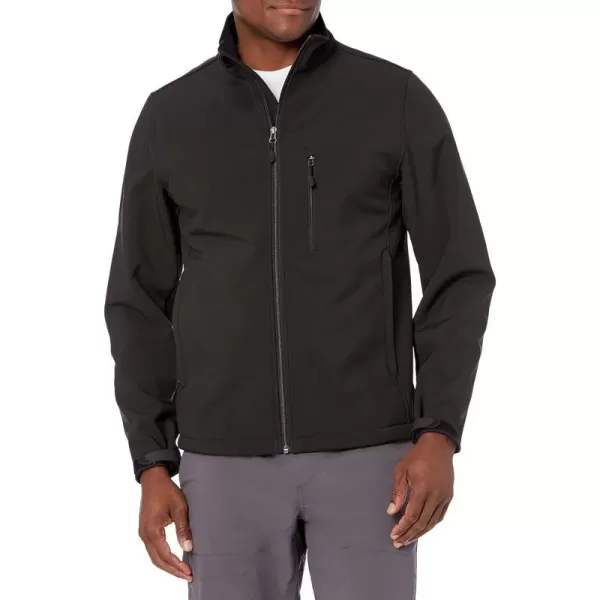 Amazon Essentials Mens WaterResistant Softshell JacketBlack