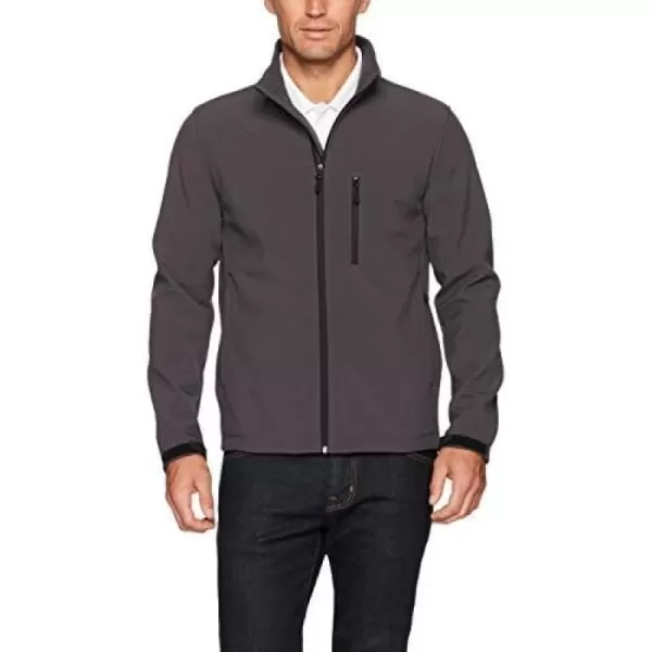 Amazon Essentials Mens WaterResistant Softshell JacketDark Grey