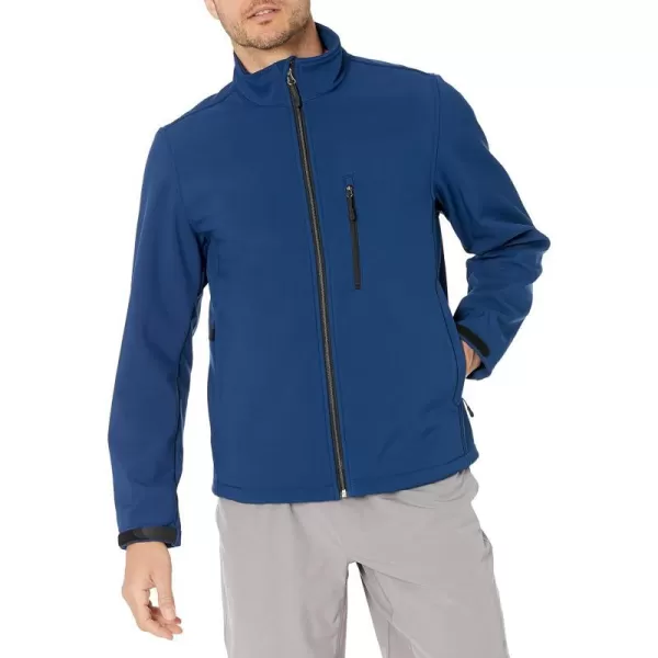 Amazon Essentials Mens WaterResistant Softshell JacketNavy