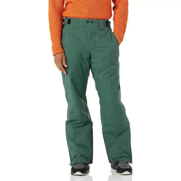 Amazon Essentials Mens Waterproof Insulated Ski PantGreen Color Block