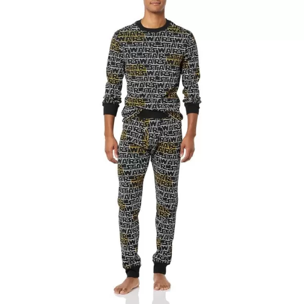 Amazon Essentials Star Wars Family Matching Pajama Sleep SetsAdult Star Wars Logo  Mens Snugfit