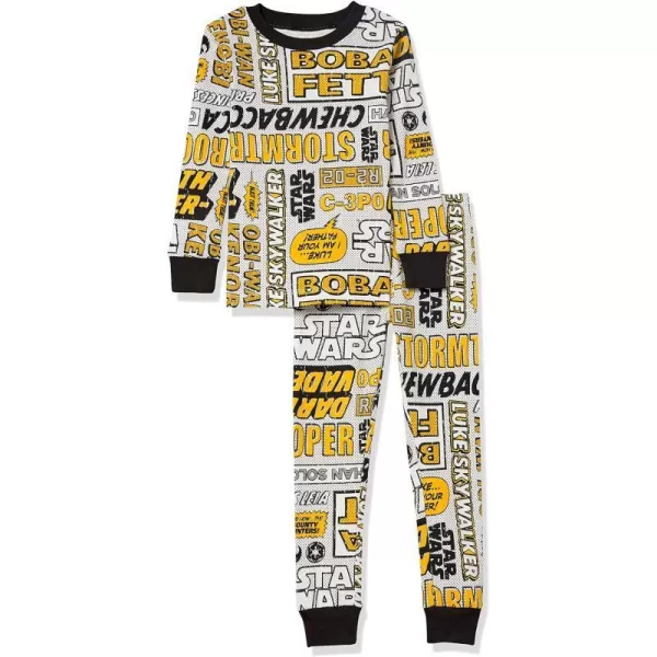 Amazon Essentials Star Wars Family Matching Pajama Sleep SetsKids amp Baby Yellow Star Wars Comic  Kids