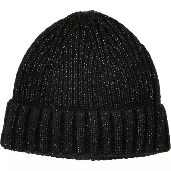 Amazon Essentials Unisex Adults Fisherman Ribbed BeanieBlack