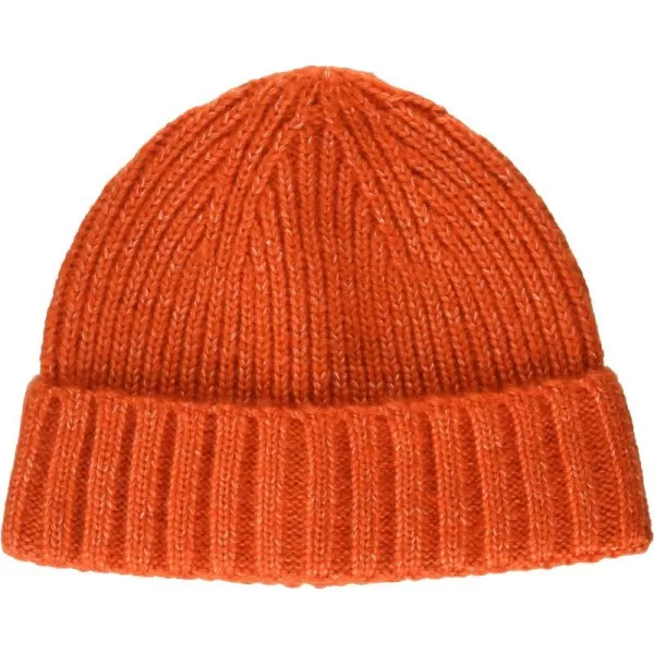 Amazon Essentials Unisex Adults Fisherman Ribbed BeanieOrange