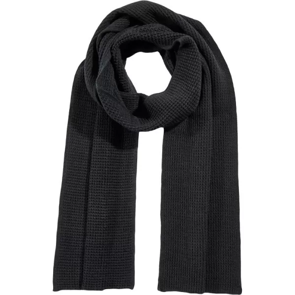 Amazon Essentials Unisex Adults Waffle Knit ScarfBlack