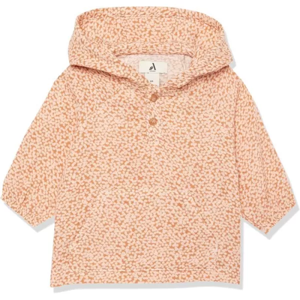 Amazon Essentials Unisex Babies Organic Cotton Gauze Hoodie Previously Amazon AwarePeach Dots Print