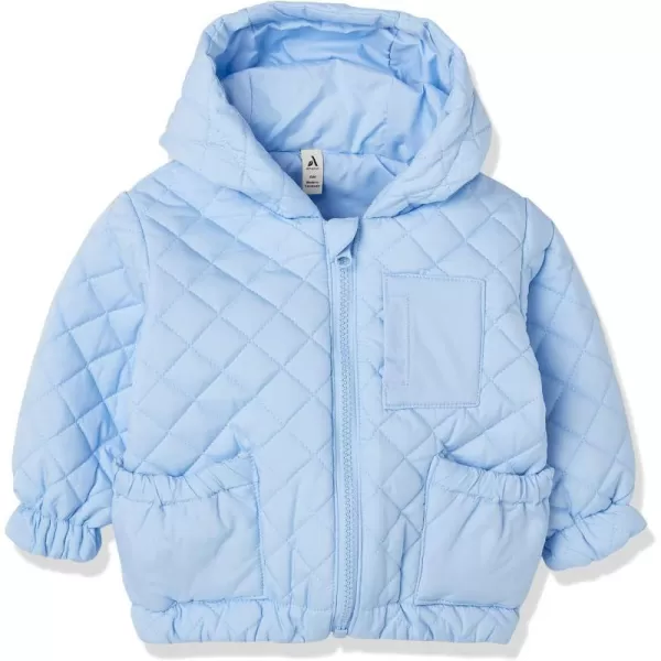 Amazon Essentials Unisex Babies Reversible Lightweight Puffer Jacket Previously Amazon AwareLight Blue