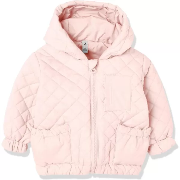 Amazon Essentials Unisex Babies Reversible Lightweight Puffer Jacket Previously Amazon AwareLight Pink