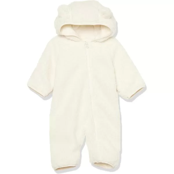 Amazon Essentials Unisex Babies Sherpa Fleece Bunting SuitIvory