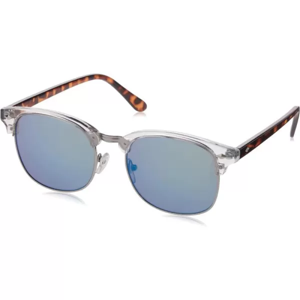 Amazon Essentials Unisex Half Frame Sunglasses PantoCrystal