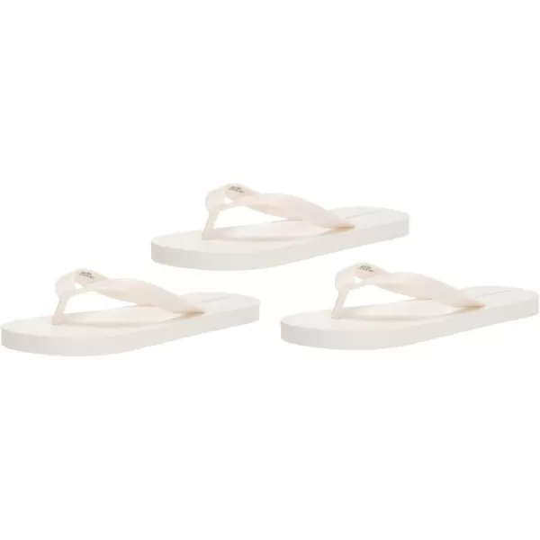 Amazon Essentials Unisex Kids Flip Flops Pack of 3Bright White