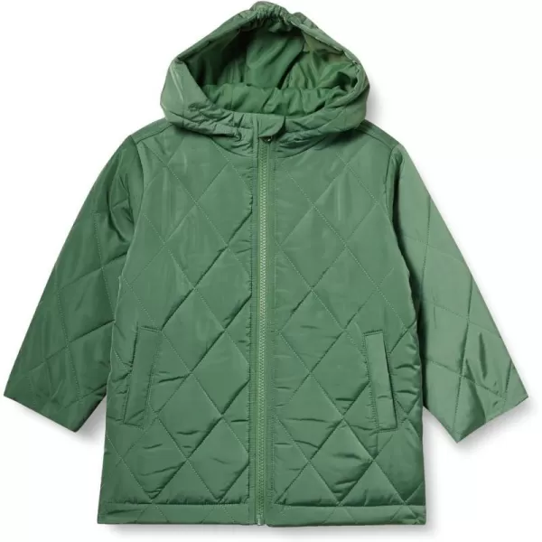 Amazon Essentials Unisex Kids and Toddlers Long Quilted JacketSage Green