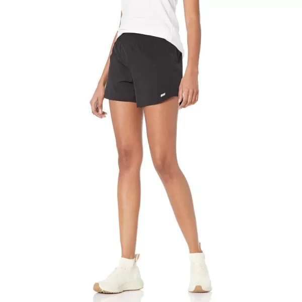 Amazon Essentials Womens 4 Stretch Woven Running ShortBlack