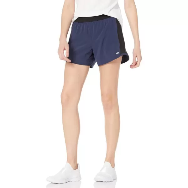 Amazon Essentials Womens 4 Stretch Woven Running ShortNavy