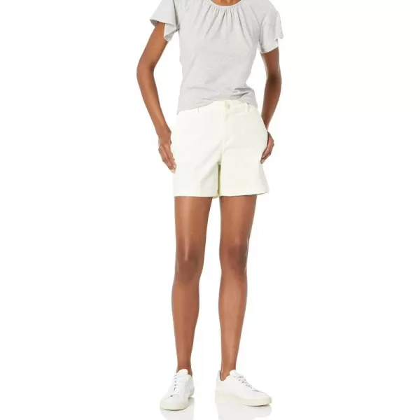 Amazon Essentials Womens 5 Inseam Chino ShortStraight Cream