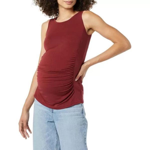 Amazon Essentials Womens Active Maternity Tank Top MultipacksBurgundy