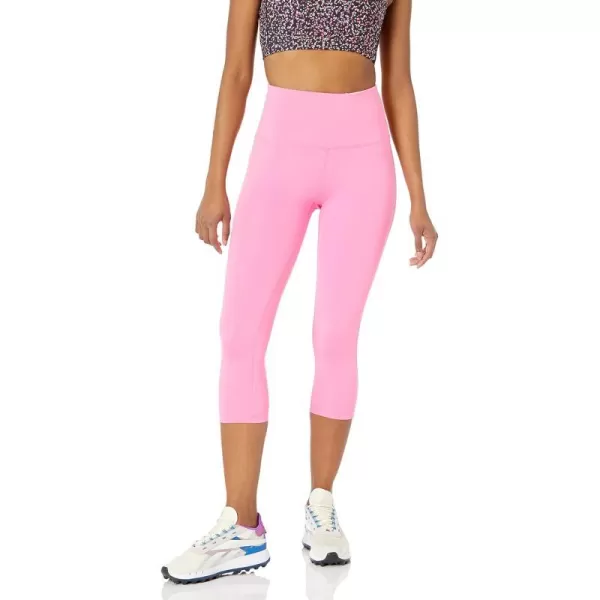 Amazon Essentials Womens Active Sculpt High Rise Capri Legging Available in Plus SizeBright Pink