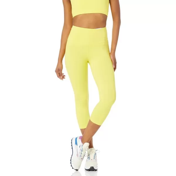 Amazon Essentials Womens Active Sculpt High Rise Capri Legging Available in Plus SizeBright Yellow