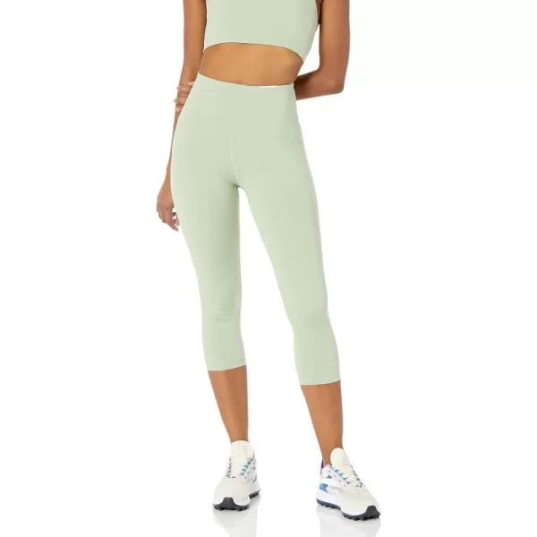 Amazon Essentials Womens Active Sculpt High Rise Capri Legging Available in Plus SizeLight Green