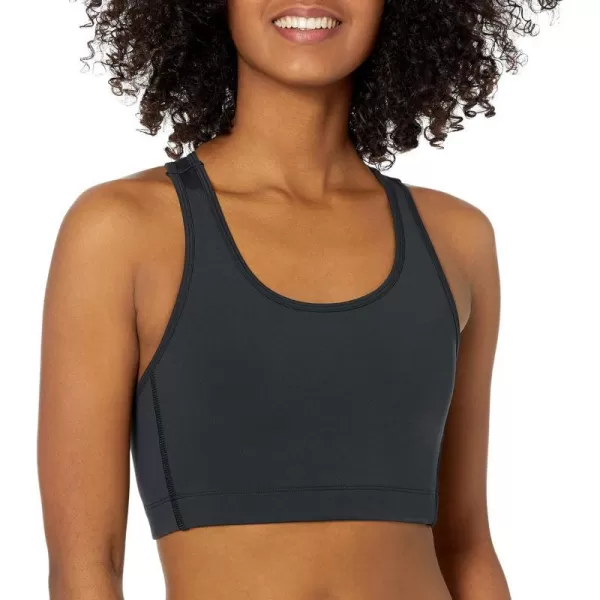 Amazon Essentials Womens Active Sculpt Medium Support Racerback Sports BraBlack