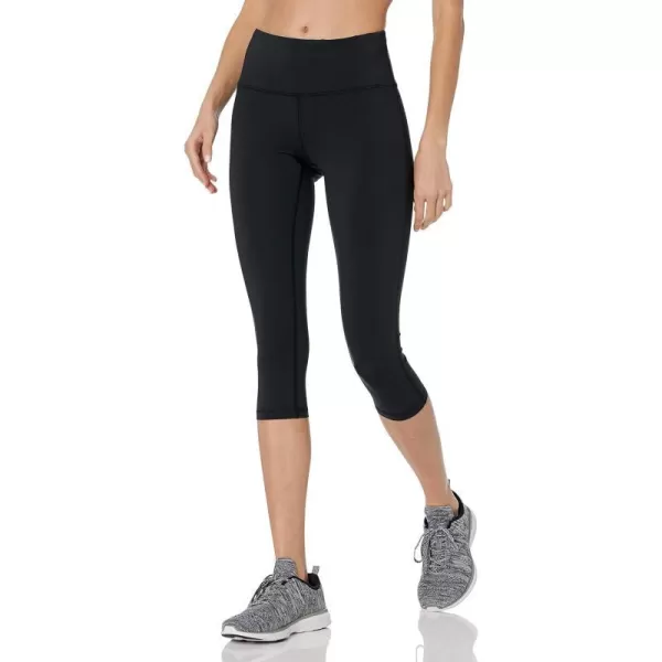 Amazon Essentials Womens Active Sculpt Mid Rise Capri LeggingBlack