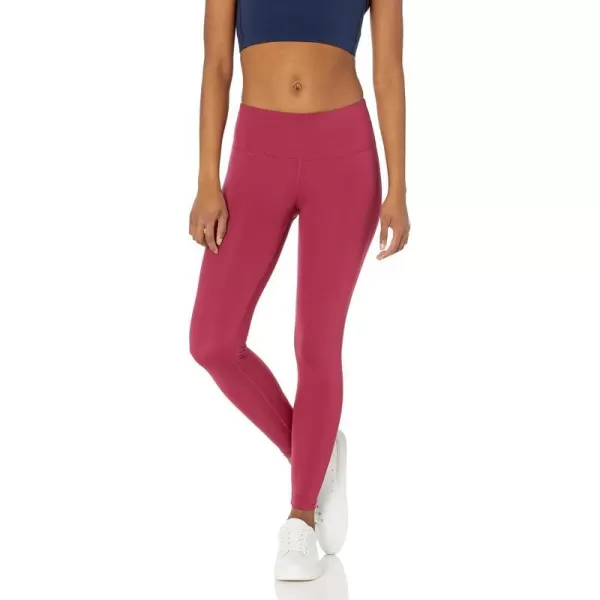 Amazon Essentials Womens Active Sculpt Mid Rise Full Length Legging Available in Plus SizeBurgundy