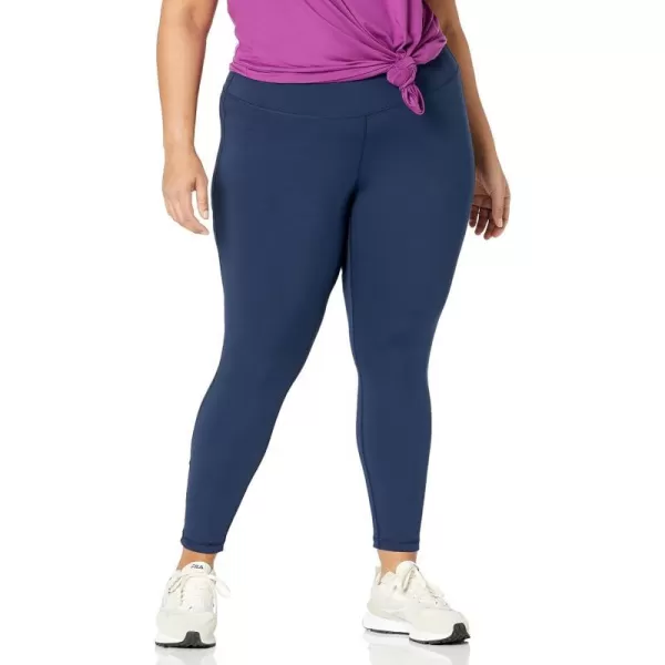 Amazon Essentials Womens Active Sculpt Mid Rise Full Length Legging Available in Plus SizeNavy