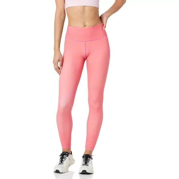 Amazon Essentials Womens Active Sculpt Mid Rise Full Length Legging Available in Plus SizePink Abstract Floral