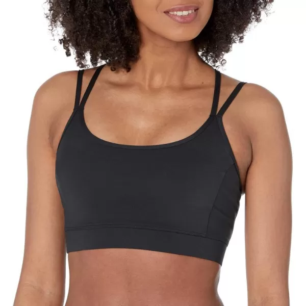 Amazon Essentials Womens Active Sculpt Strappy Back Sports BraBlack