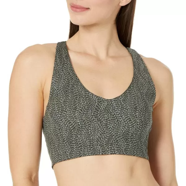 Amazon Essentials Womens Active Sculpt VNeck Sports Bra Available in Plus SizeMulticolor Dots