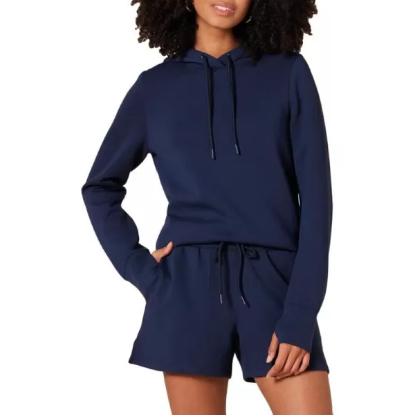 Amazon Essentials Womens Active Sweat StandardFit LongSleeve Hoodie SweatshirtNavy