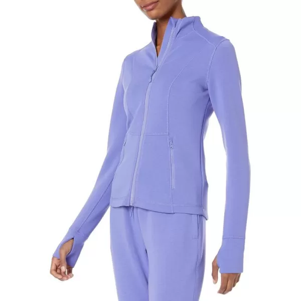 Amazon Essentials Womens Active Sweat Zip Through JacketPurple