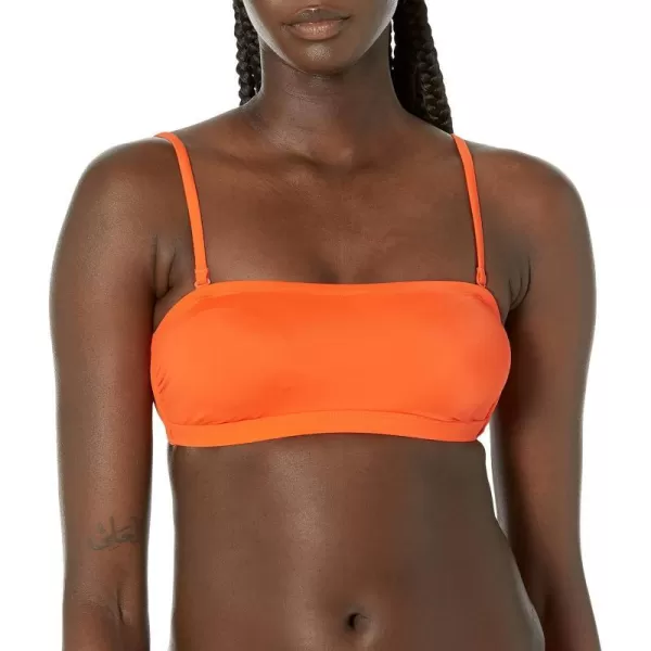 Amazon Essentials Womens Bandeau Swim Top Available in Plus SizeOrange