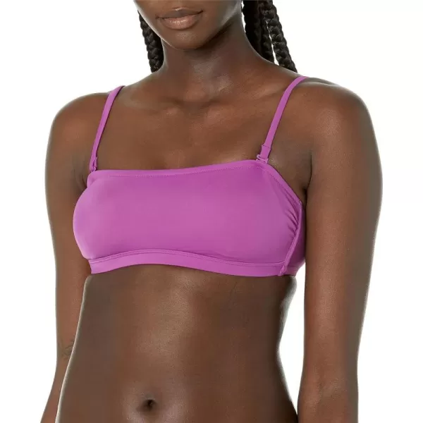 Amazon Essentials Womens Bandeau Swim Top Available in Plus SizeViolet