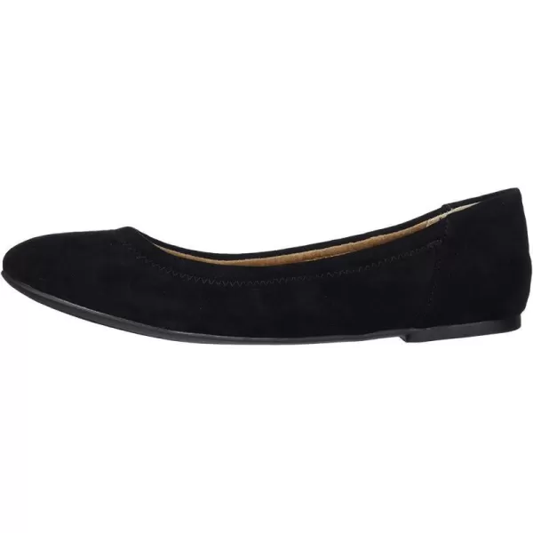 Amazon Essentials Womens Belice Ballet FlatBlack Microsuede