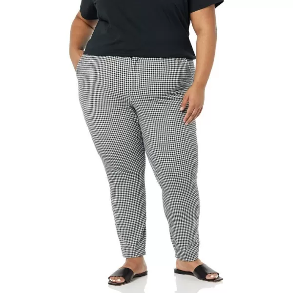 Amazon Essentials Womens BiStretch Skinny Ankle Pant Available in Plus SizeBlack Gingham