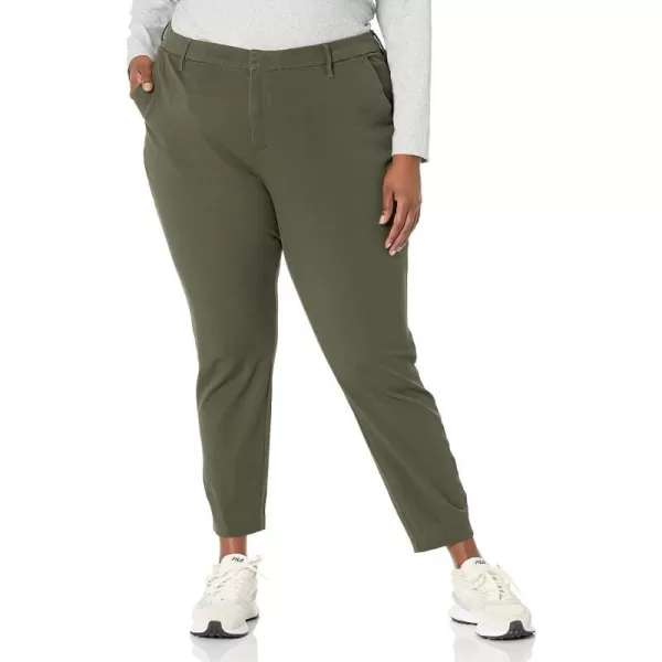 Amazon Essentials Womens BiStretch Skinny Ankle Pant Available in Plus SizeDark Green