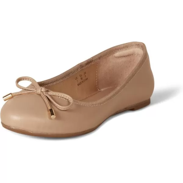 Amazon Essentials Womens Billie Ballet FlatBeige