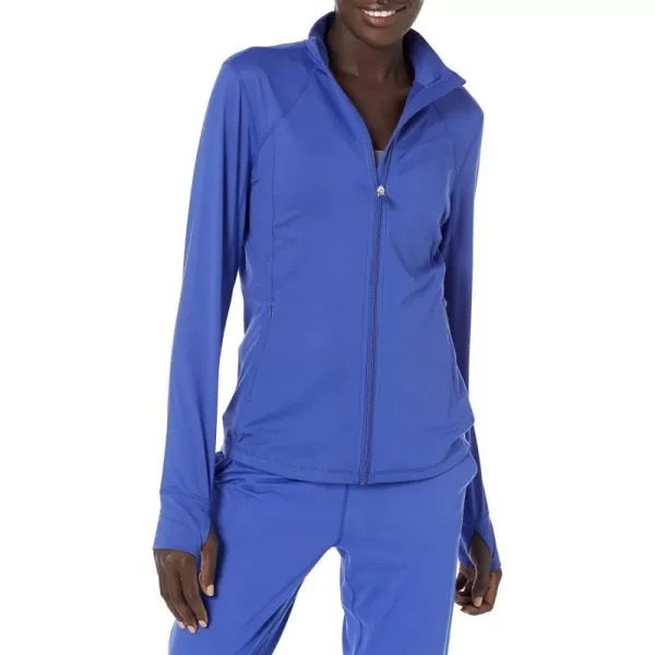 Amazon Essentials Womens Brushed Tech Stretch FullZip Jacket Available in Plus SizeRoyal Blue