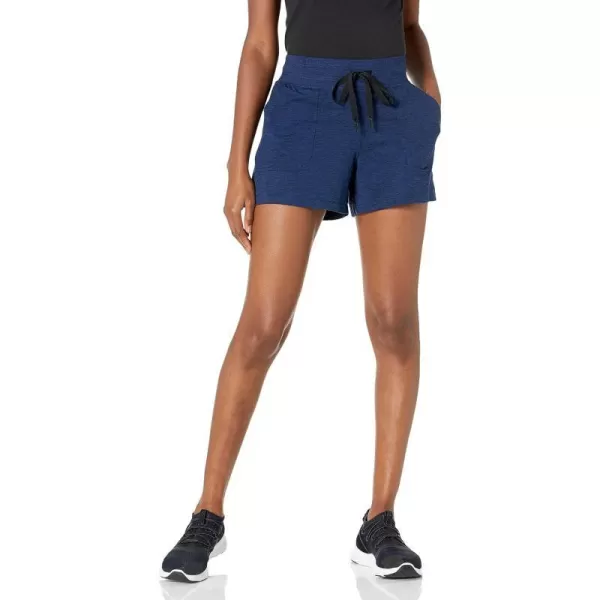 Amazon Essentials Womens Brushed Tech Stretch Short Available in Plus SizeNavy Space Dye