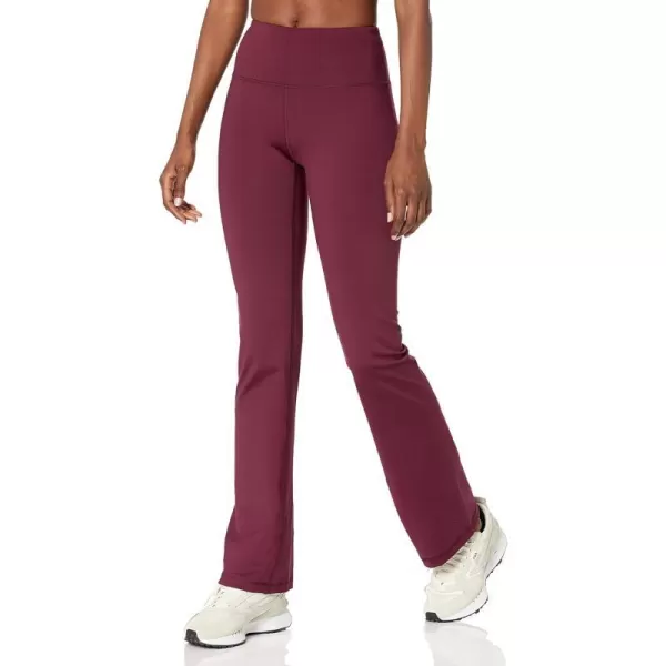 Amazon Essentials Womens Build Your Own LeggingsBootcut High Waist Dark Burgundy