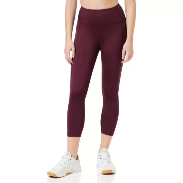 Amazon Essentials Womens Build Your Own LeggingsCapri High Waist Dark Burgundy