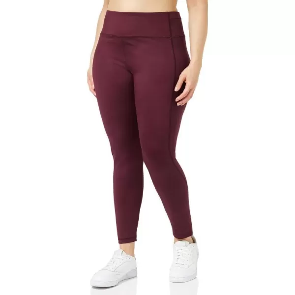 Amazon Essentials Womens Build Your Own LeggingsFull Length High Waist Dark Burgundy