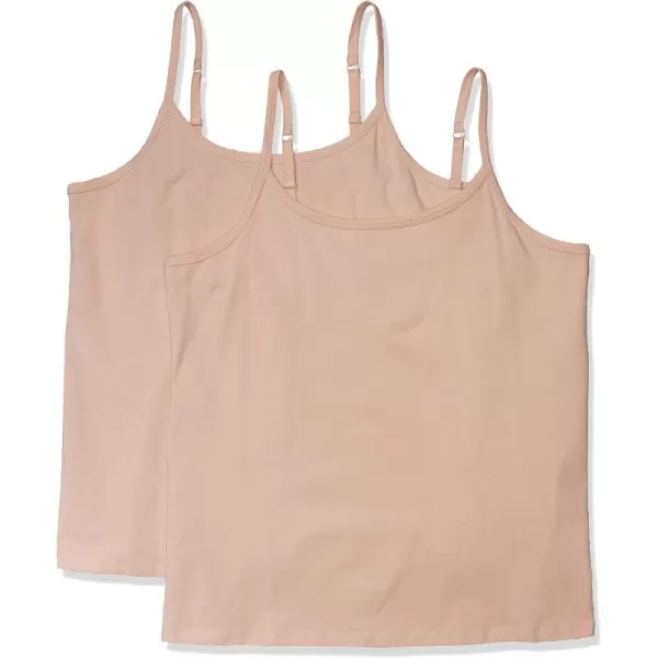 Amazon Essentials Womens Camisole Available in Plus Size Pack of 2Beige