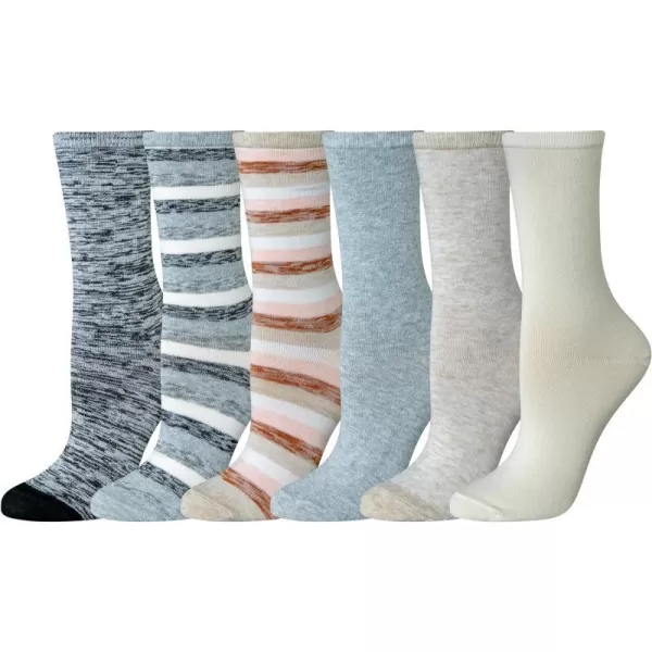 Amazon Essentials Womens Casual Crew Socks 6 PairsStripe