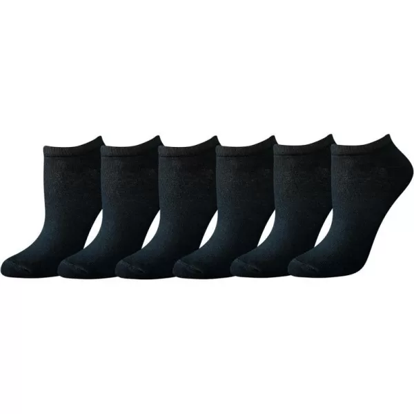 Amazon Essentials Womens Casual LowCut Socks 6 PairsBlack