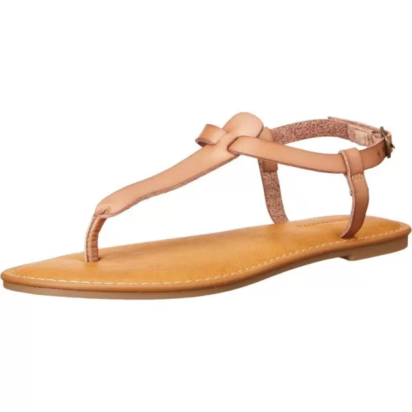 Amazon Essentials Womens Casual Thong Sandal with Ankle StrapCamel