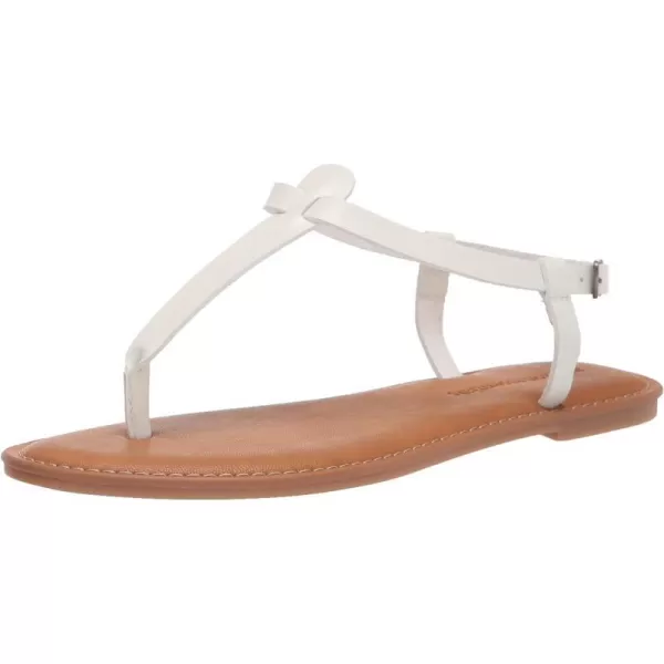 Amazon Essentials Womens Casual Thong Sandal with Ankle StrapWhite